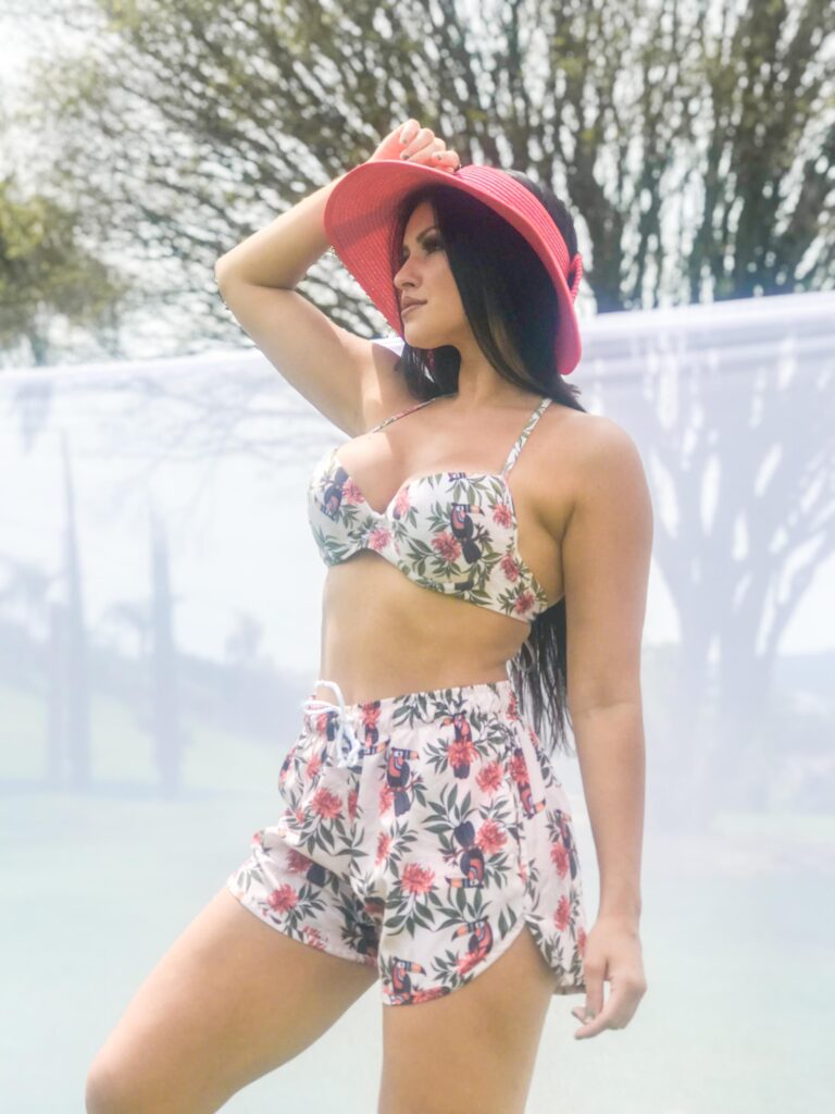 Moda praia Ouseuse estampa Tucano – Short Tectel Ref. 4932